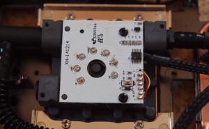 R9 Fury X - below the cover is a simple white pcb soldered to the motor